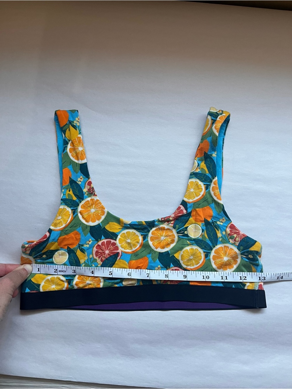 MeUndies Citrus-Print Micro-Modal Bralette Medium - Picture 5 of 5